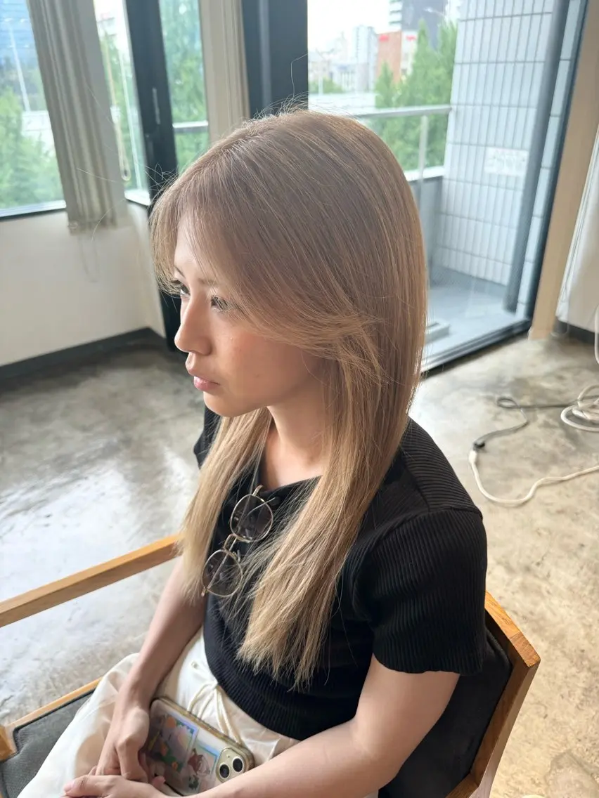 ロング ヘアカラー メンズケアブリーチ 特化🔥村田のヘアスタイル