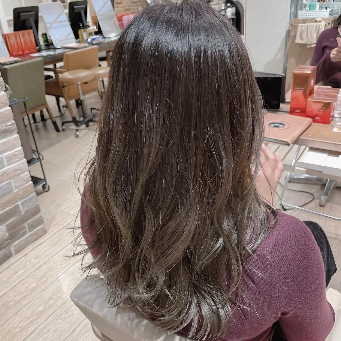 ロング カラー 市原 大翼のヘアスタイル