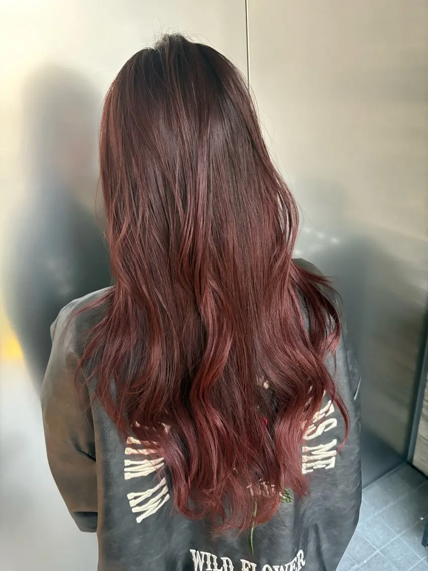ロング ヘアカラー トリートメント 【ピンクカラー💞】 Yuzukiのヘアスタイル