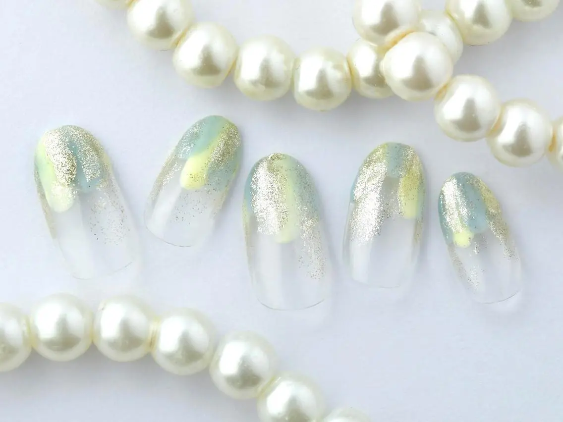 ネイル 桜ネイル クリアネイル フットネイル ジェルネイル キラキラネイル 💗🪽Tiary Nail🪽💗のネイルデザイン