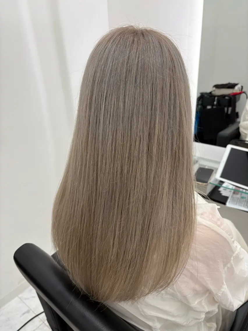 ロング カット ヘアカラー トリートメント 髪質改善サロン🫧 セキチサトのヘアスタイル