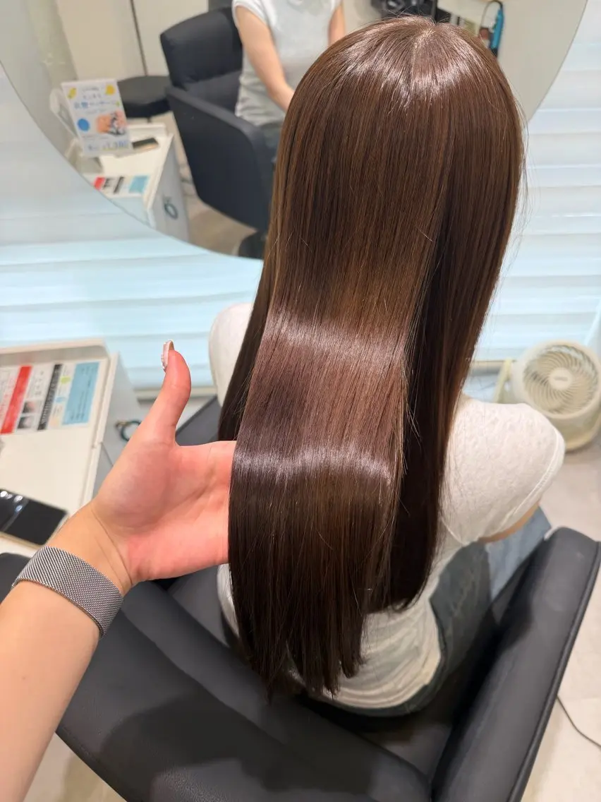 ロング カラー ヘアカラー IENA髪質改善 honokaのヘアスタイル