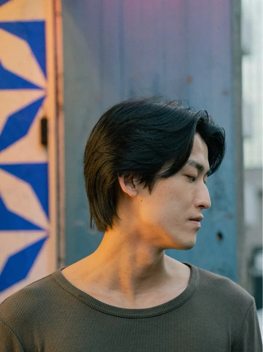 ミディアム カラー パーマ メンズ カット パーマ 🔗メンズサロン🔗 Kieのヘアスタイル