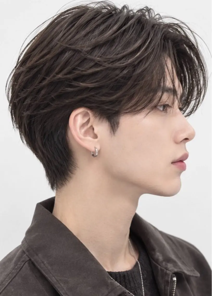 メンズ センターパート フェザーパーマ カルマパーマ メンズパーマ カット パーマ ダメージレス美容師 🌱水島侑理のヘアスタイル