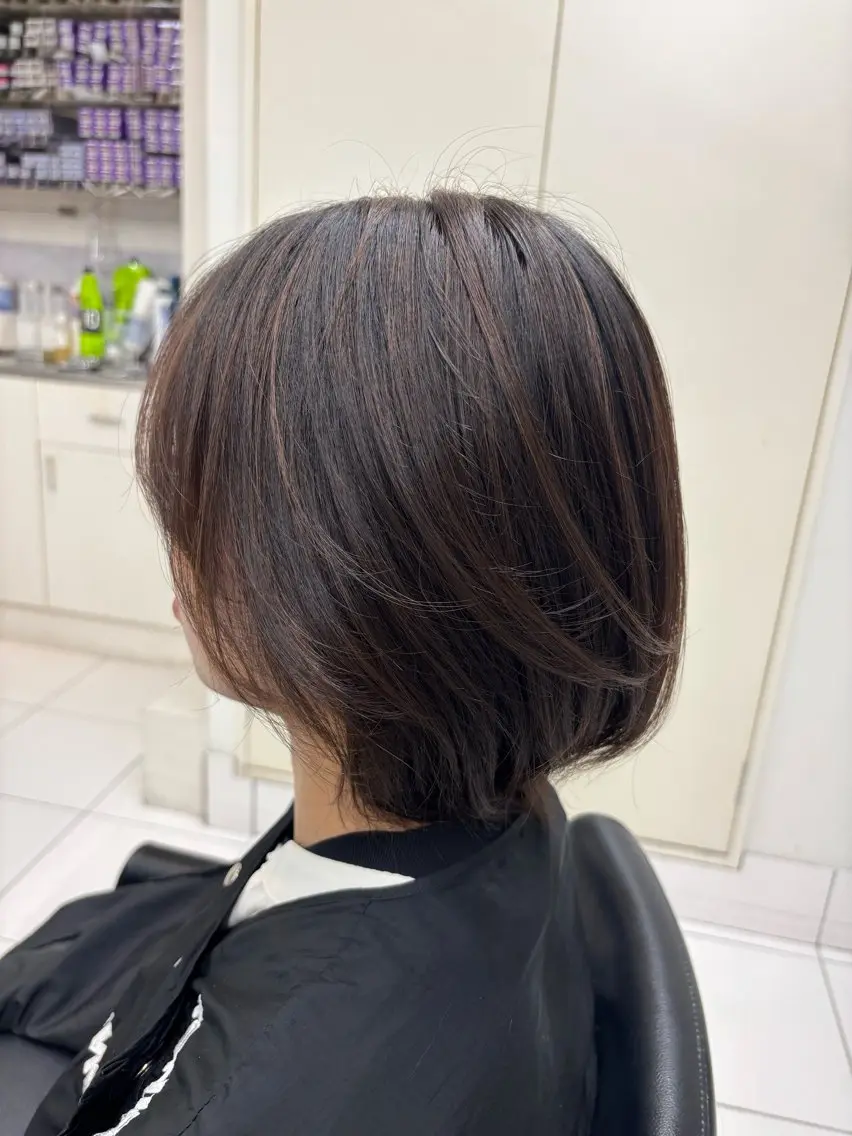 ミディアム ハイライト TONI&GUY速寿 勇希のヘアスタイル