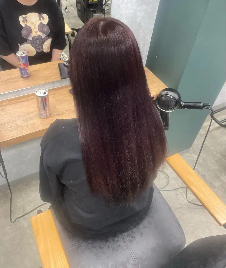 ロング ピンクラベンダー 🩵Lutia新宿 ヒイラギ🩵のヘアスタイル