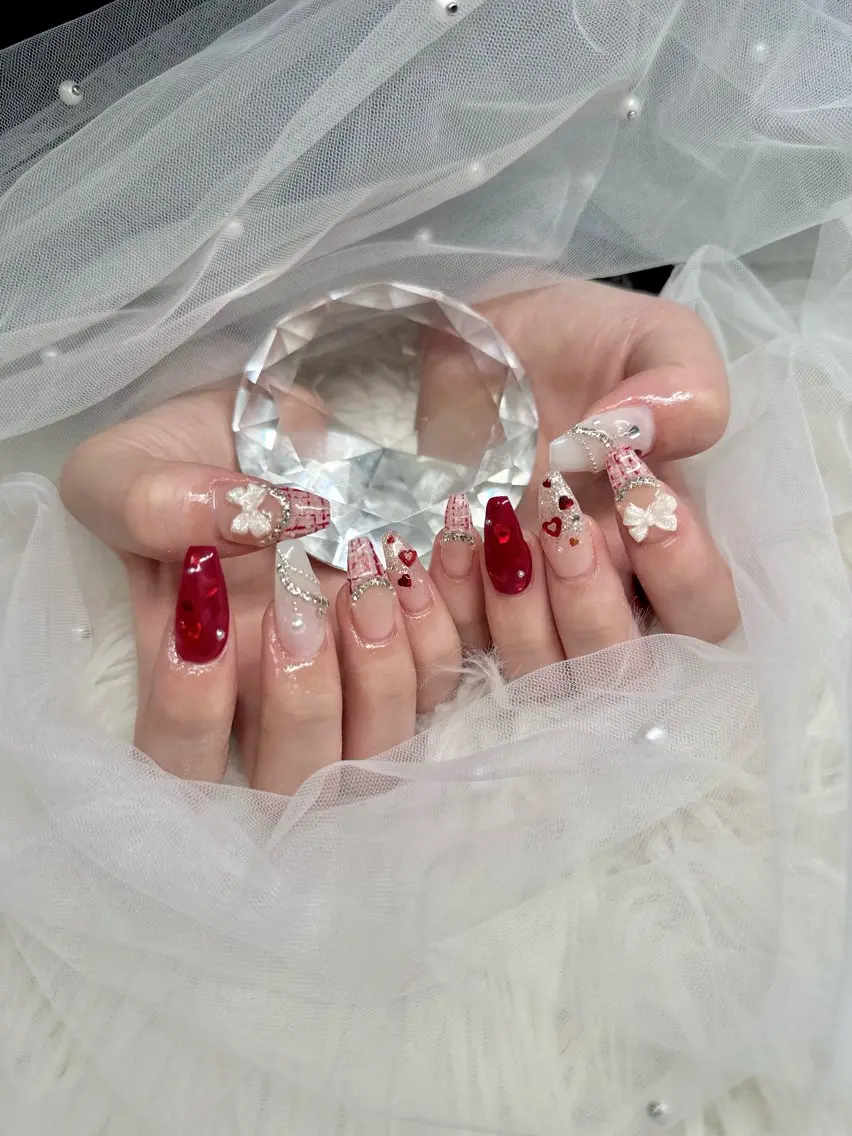ネイル バレンタイン ハンドネイル JillNails Niinaのネイルデザイン