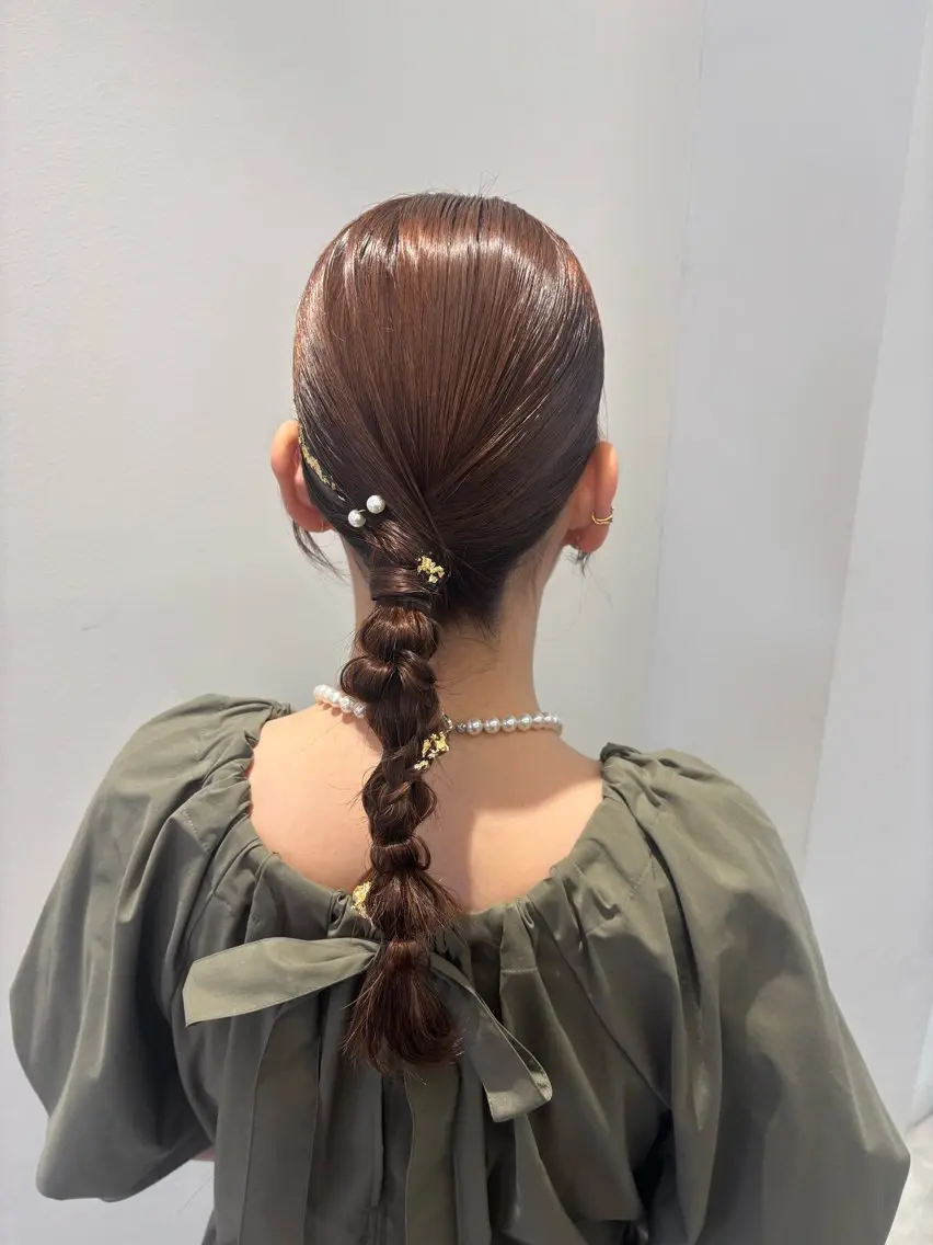 セミロング ヘアセット ミズノ アイ 🪅のヘアスタイル