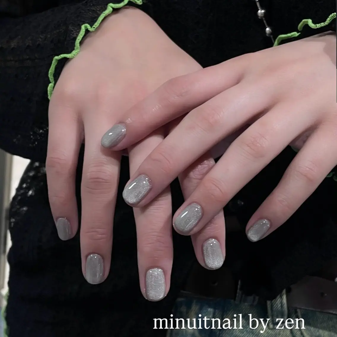 ネイル マグネットネイル ワンカラーネイル minuit 🎀Airi🎀のネイルデザイン