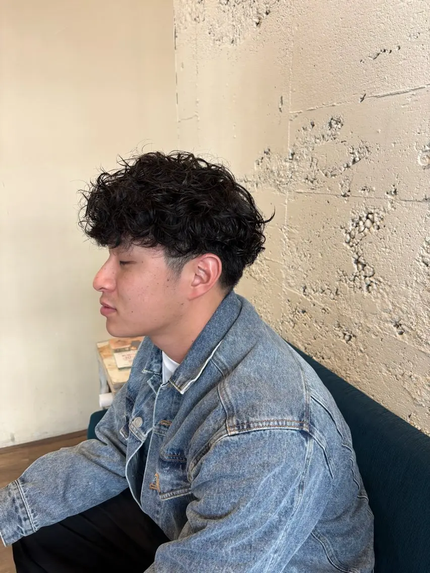 パーマ メンズ カット パーマ 垂見 侑哉のヘアスタイル