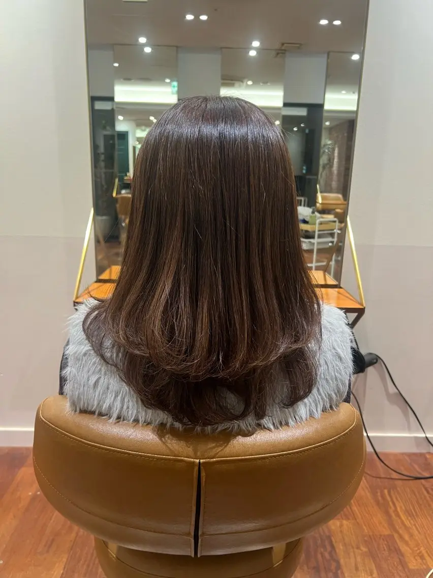 セミロング パーマ セミロングパーマ BEAUTRIUM /ばんどうかりんのヘアスタイル