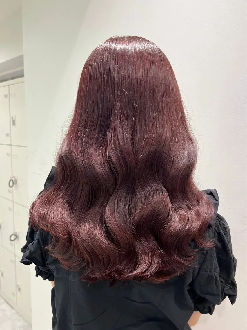 ロング カラー ヘアアレンジ ヘアカラー トリートメント ヘアセット 💗横浜美容室 💗HARUNAのヘアスタイル