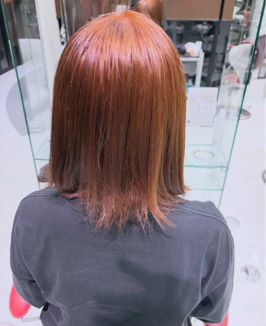 カラー ヘアカラー トリートメント 山形/ ブリーチ無し ダブルカラーのヘアスタイル