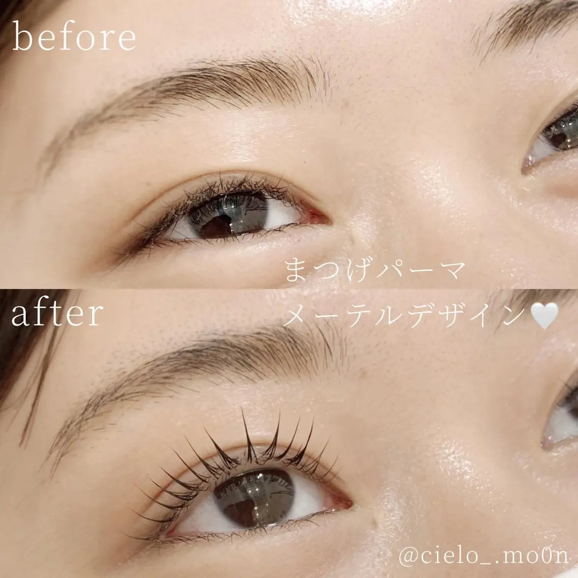 マツエク・マツパ アイブロウ マツパ cielo 栄 店　つきな🌙のマツエク・マツパデザイン