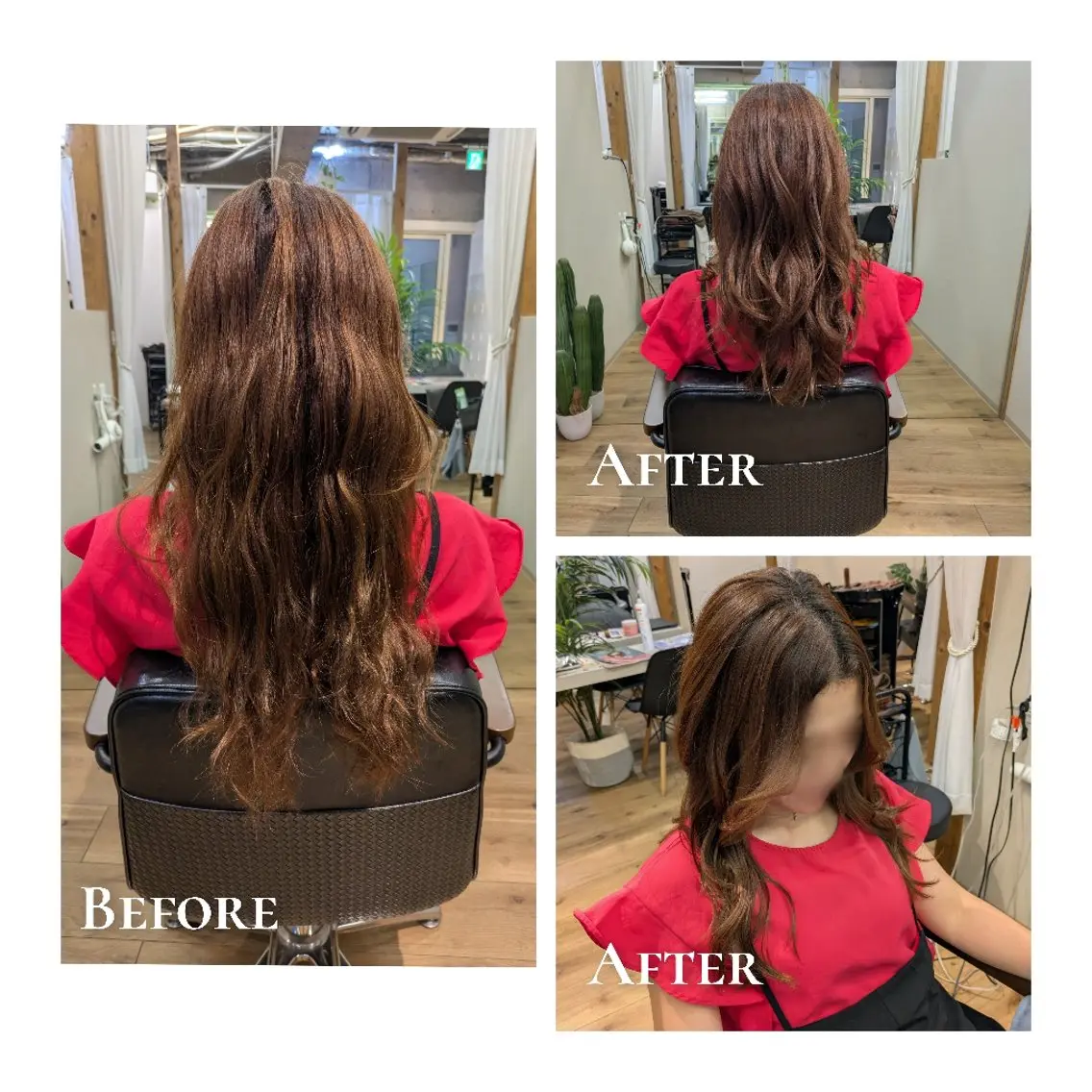 ロング レイヤーカット 有馬 葵のヘアスタイル