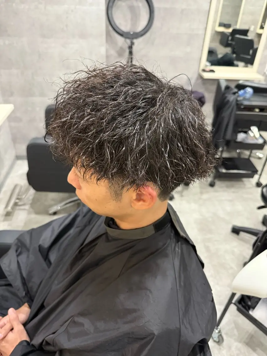 【メンズ】カット、特殊パーマ 例スパイラル、ツイスト、波巻きetcの写真