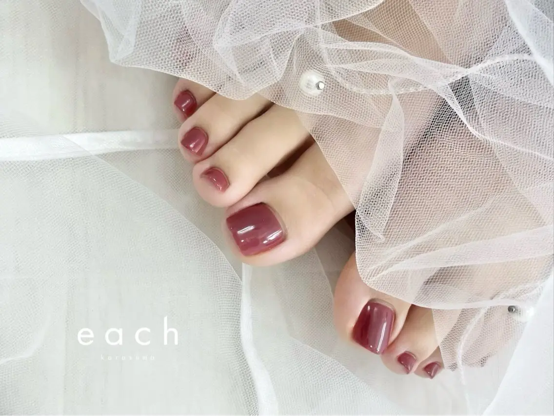 𝐟𝐨𝐨𝐭 美フォルムワンカラー🌹❤️【𝐨𝐟𝐟込】の写真