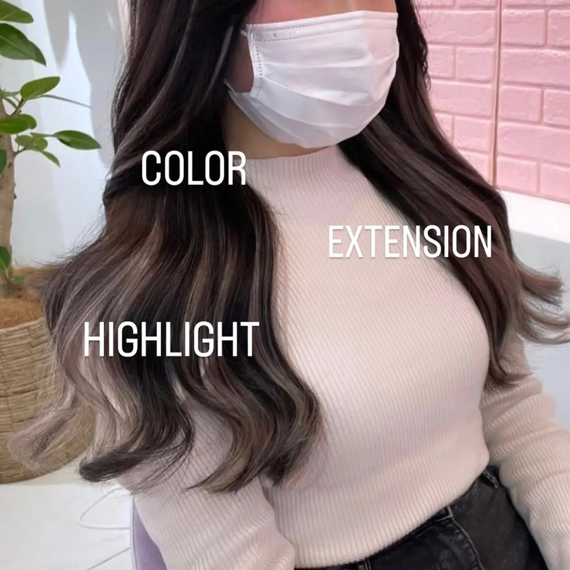 ロング カラー ヘアカラー エクステ エクステ🩵ブリーチ 韓国ヘア🩵KAEのヘアスタイル