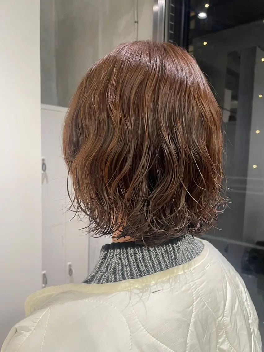 ショート パーマ パーマ トリートメント ケイ/ カットモデル募集中のヘアスタイル