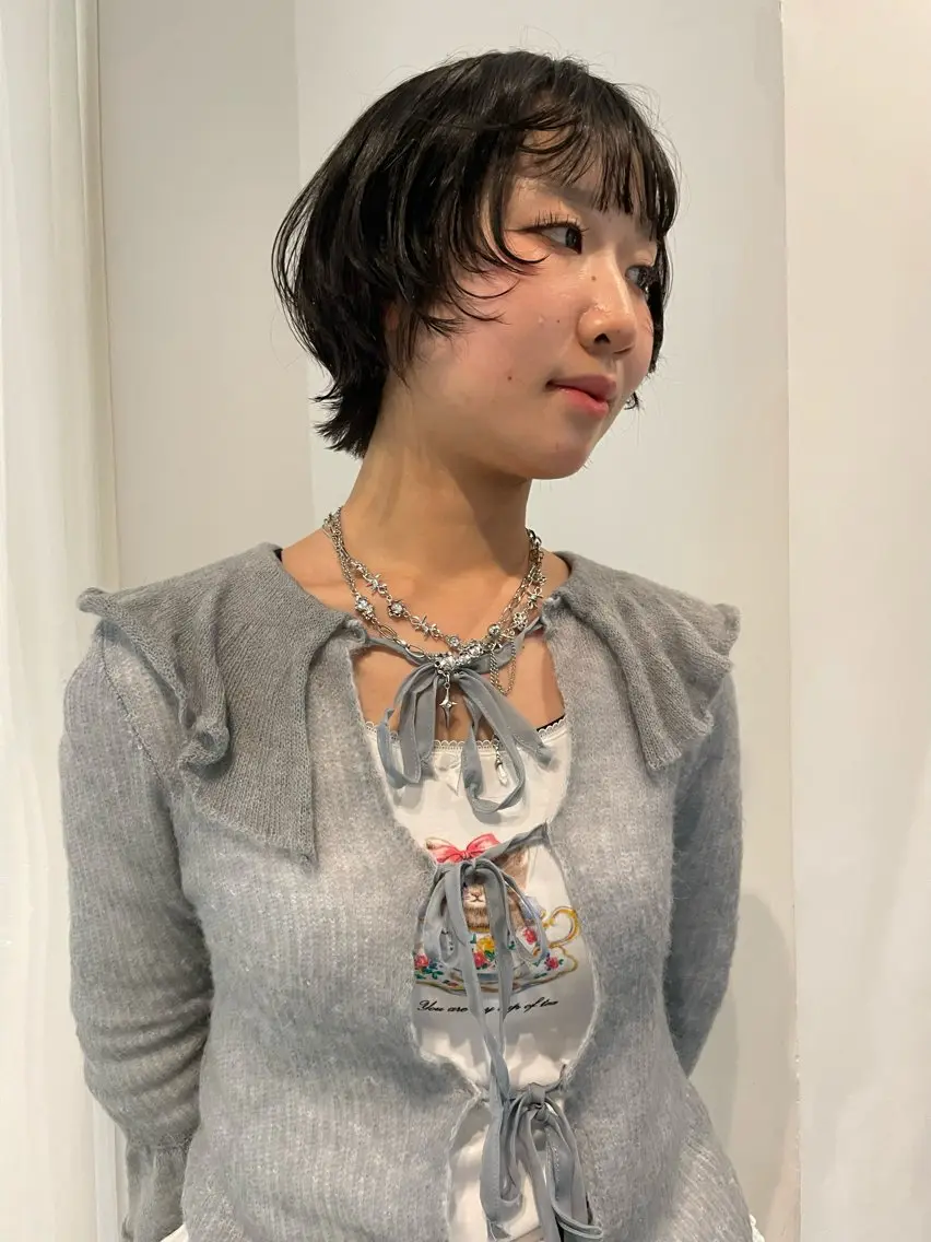 ショート レイヤーカット ショートヘア 熊崎 葵のヘアスタイル