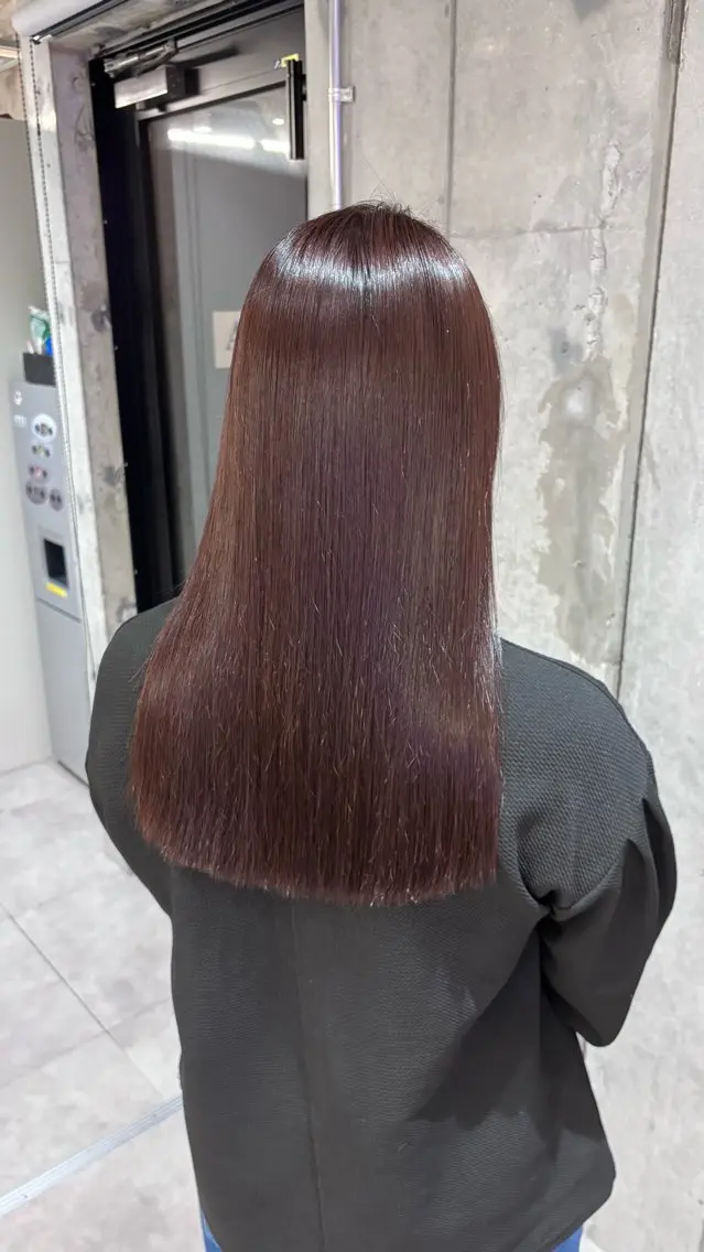セミロング 縮毛矯正 カット ヘアカラー 縮毛矯正 トリートメント Yuuka/ w colorのヘアスタイル
