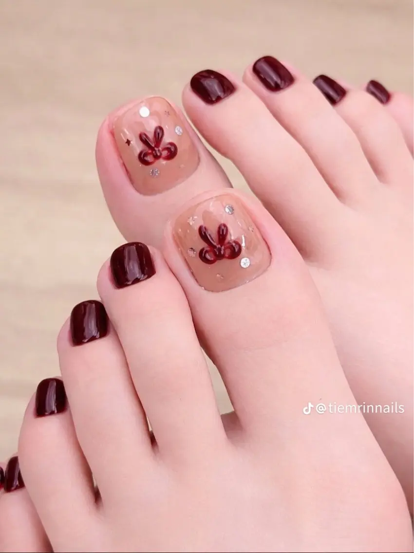 ネイル フットネイル Sora Ruby Nailのネイルデザイン