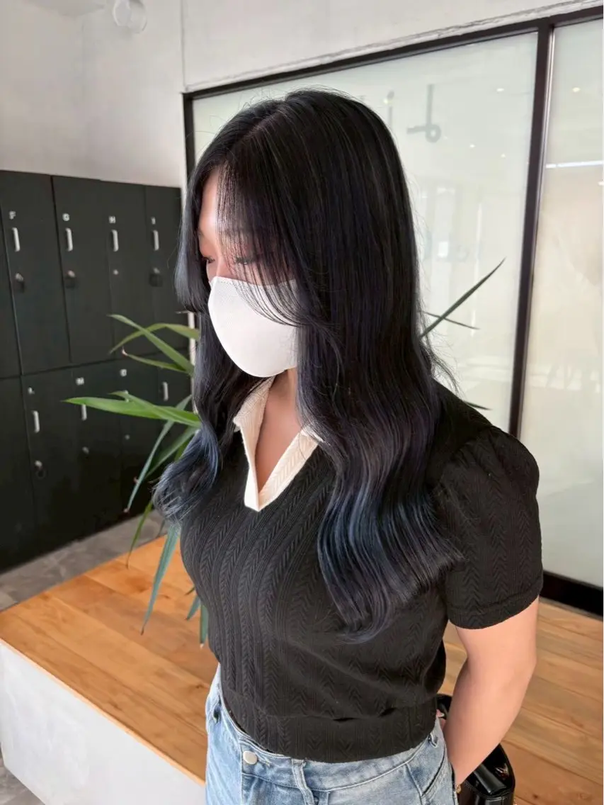 透け感ワンカラー🫧アッシュ系などの寒色系🖤ブリーチなしの写真