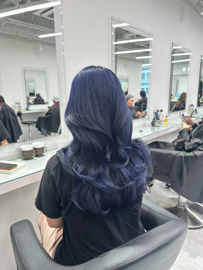 ロング カラー カット ヘアカラー トリートメント ヘッドスパ ヘアセット ❄最強かわいいカラー ❄️MINA❄️のヘアスタイル