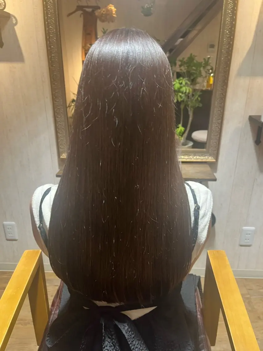 ロング ロング トリートメント カット ヘアカラー トリートメント . Lｉｅのヘアスタイル