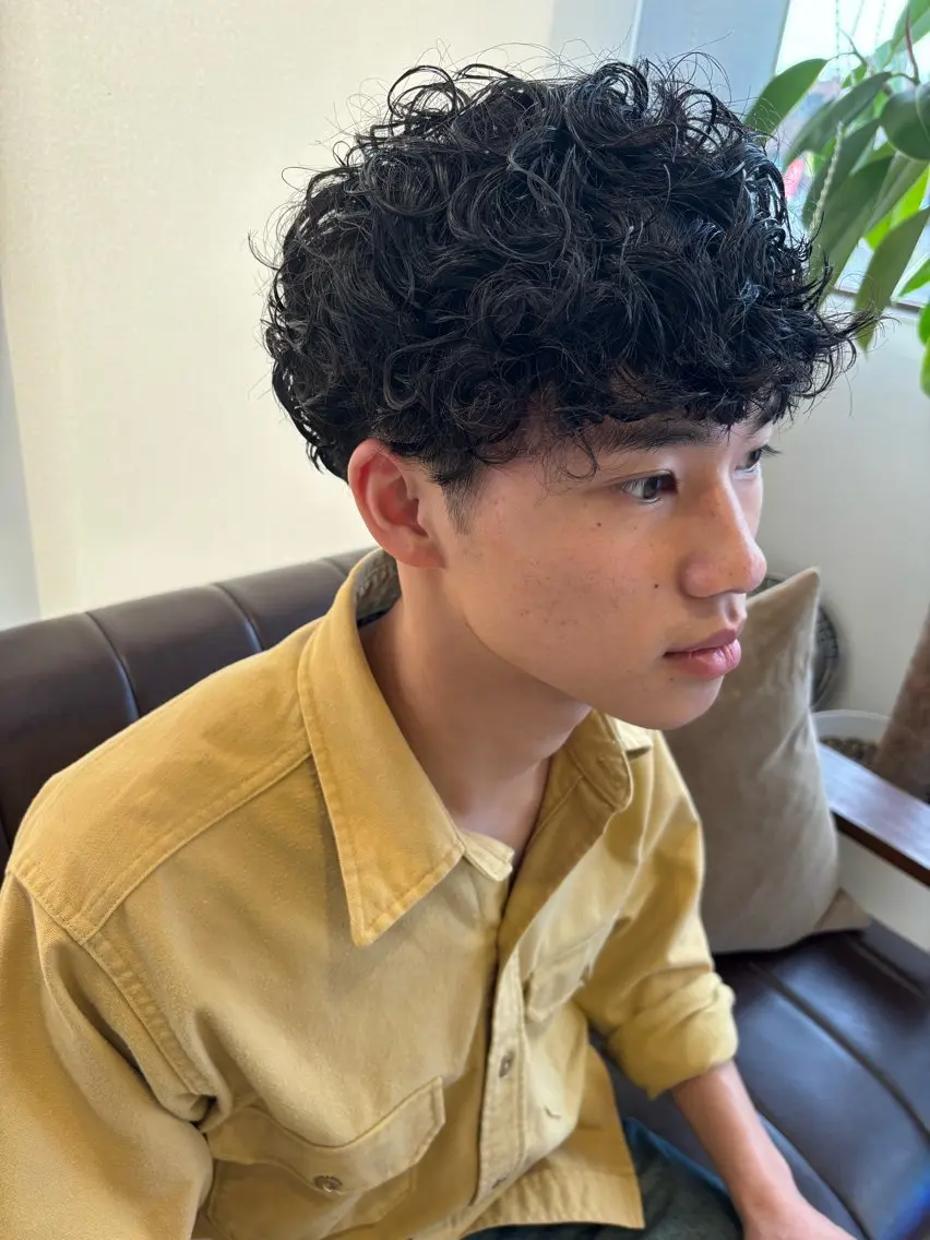メンズカット+パーマの写真