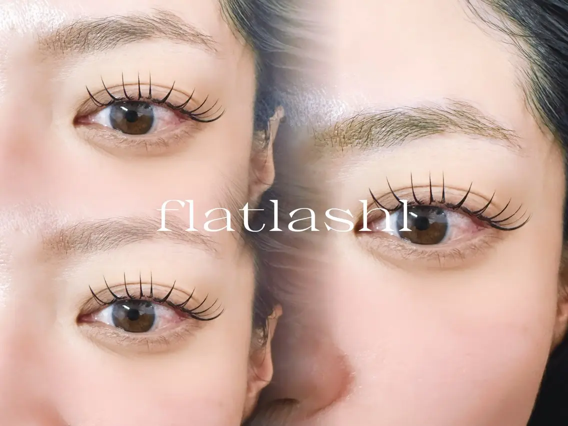 マツエク・マツパ 束感まつ毛 フラットラッシュ まつげパーマ ワンホンマツエク Gallica🎀 ayameのマツエク・マツパデザイン