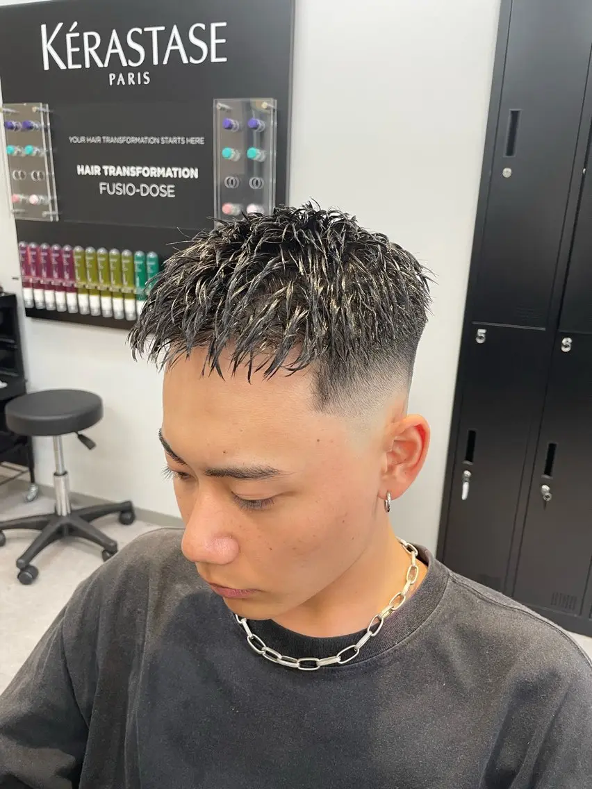 ショート メンズ カット ヘアセット 【men's Lapis横浜】海人のヘアスタイル
