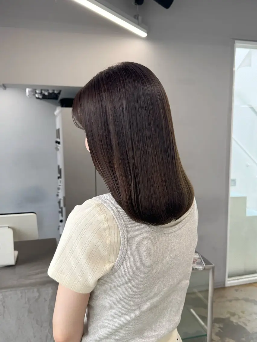 カラー ベージュカラー 透明感カラー オリーブベージュ カット ヘアカラー maina/透明感 ベージュ/ブラウンのヘアスタイル