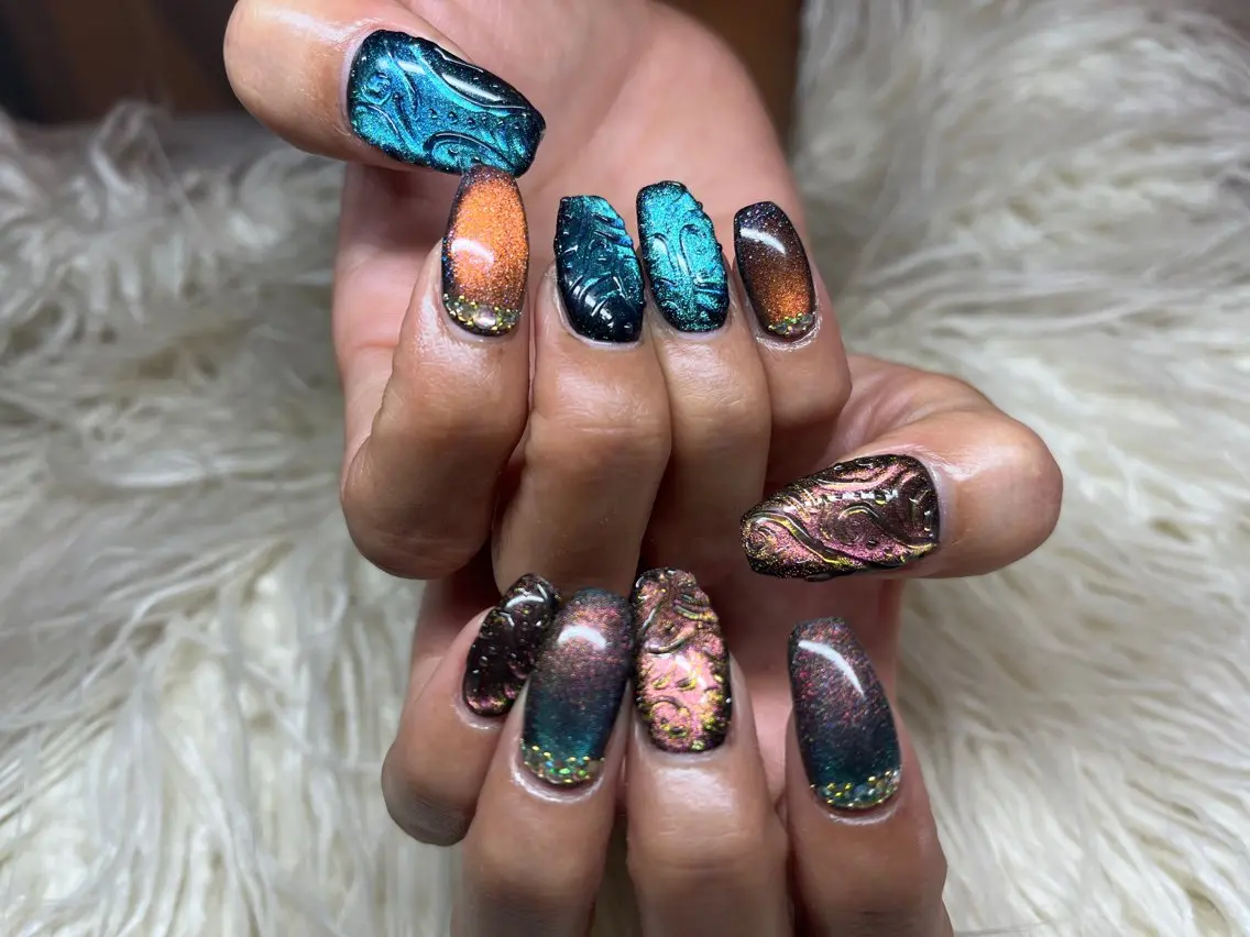 ネイル マグネットネイル ハンドネイル フットネイル Nail salon LuaRのネイルデザイン