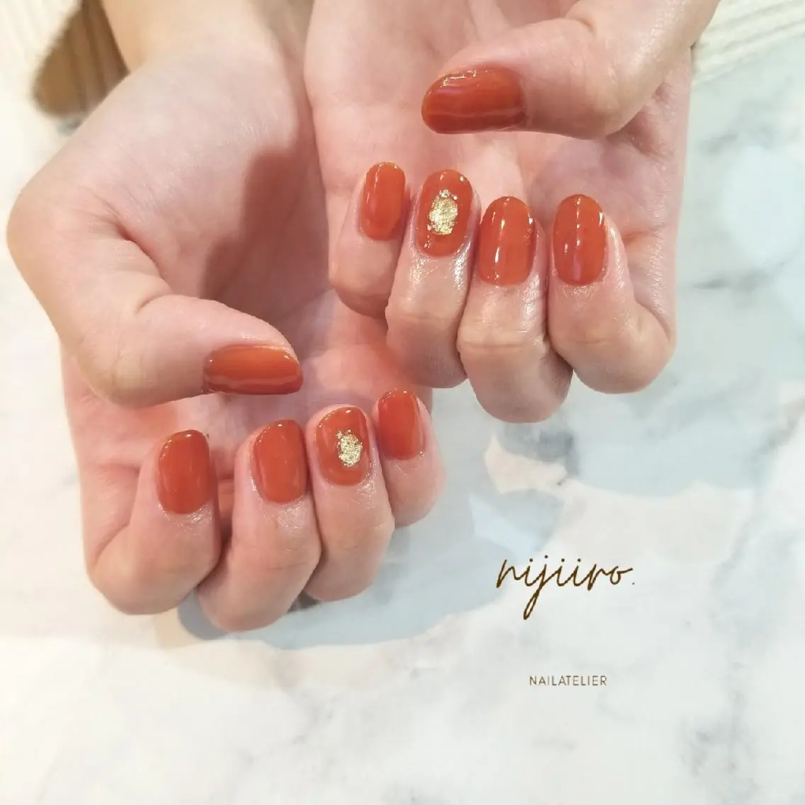 ネイル ワンカラーネイル ハンドネイル nijiiro🌈 サトウのネイルデザイン