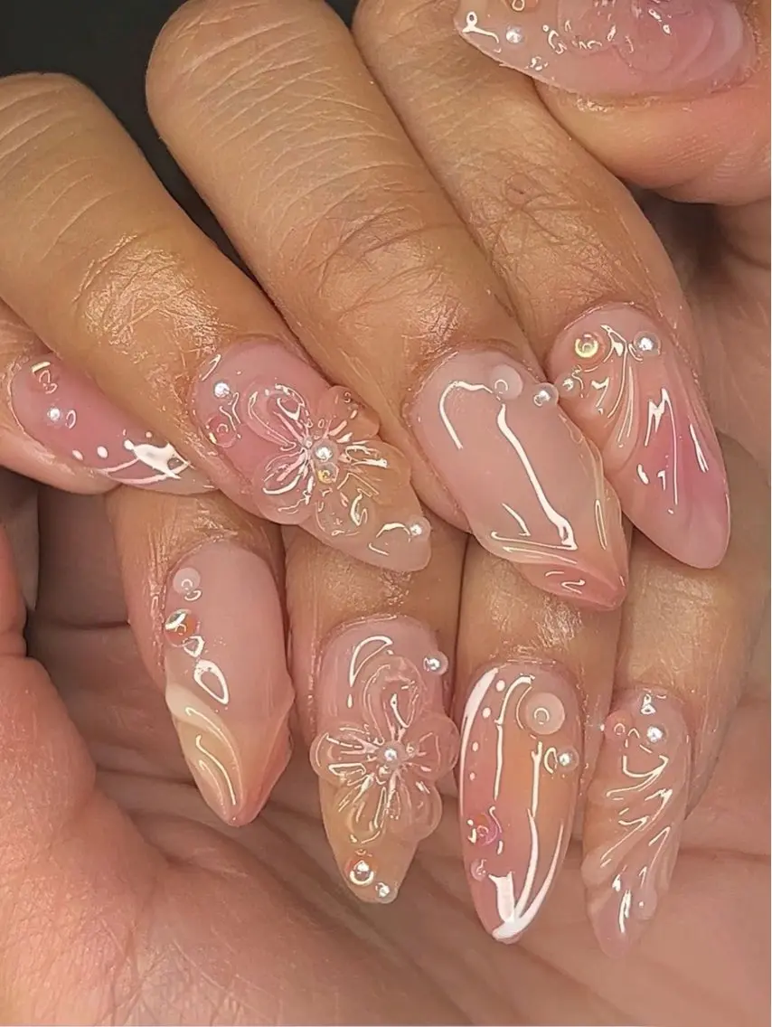 ネイル 長さ出し 持ち込み Star Beautyのネイルデザイン