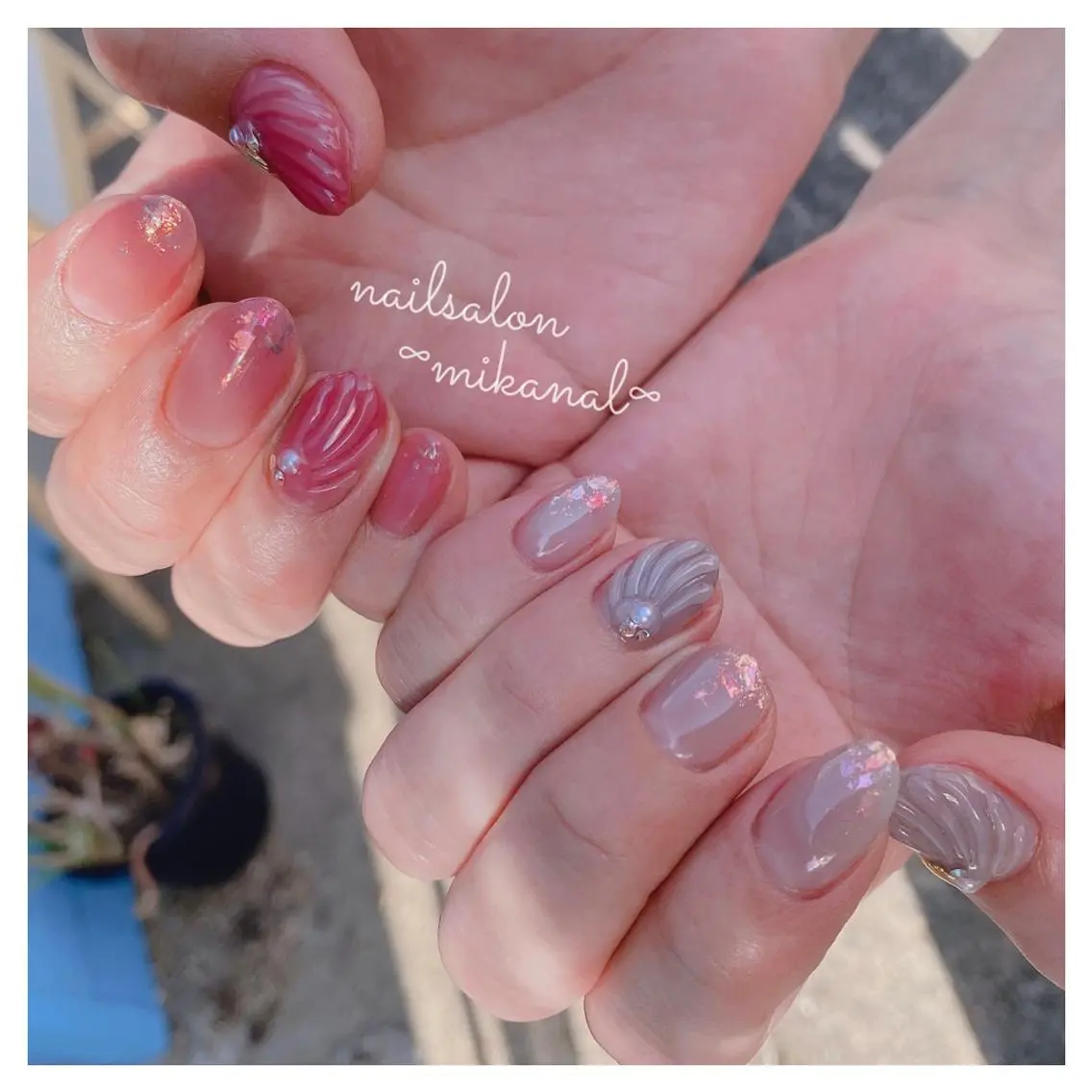 ネイル ハンドネイル nailsalon ∞ ﾐｶﾅﾙ ∞のネイルデザイン