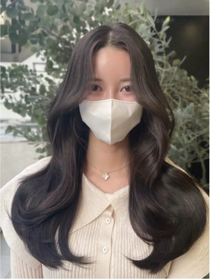 ロング カット ヘアカラー トリートメント macaron宇都宮 柴山凌輔のヘアスタイル