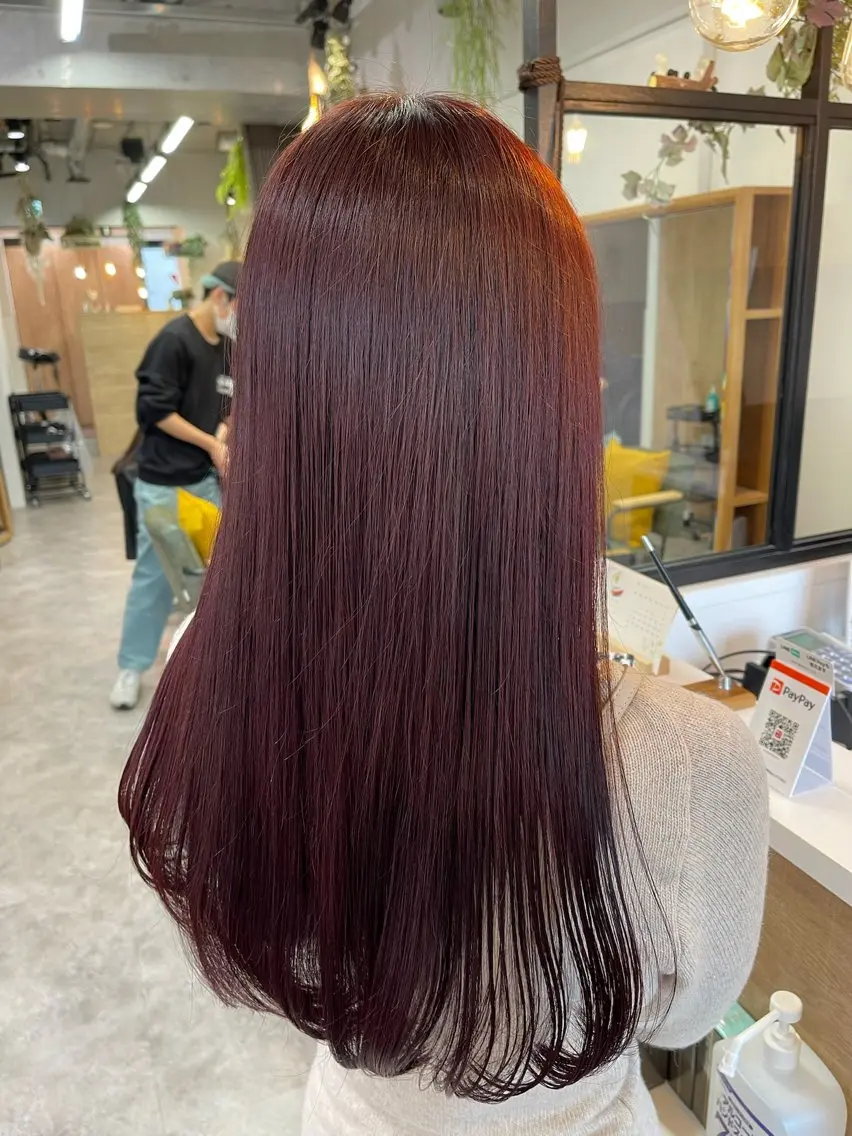 ロング カラー ヘアカラー ♡iku♡カラー 髪質改善 アレンジのヘアスタイル