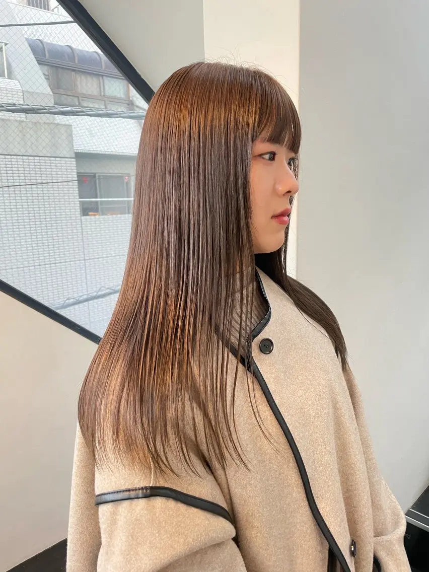 ロング カラー 透明感カラー ファッションに 溶け込むstyleのヘアスタイル