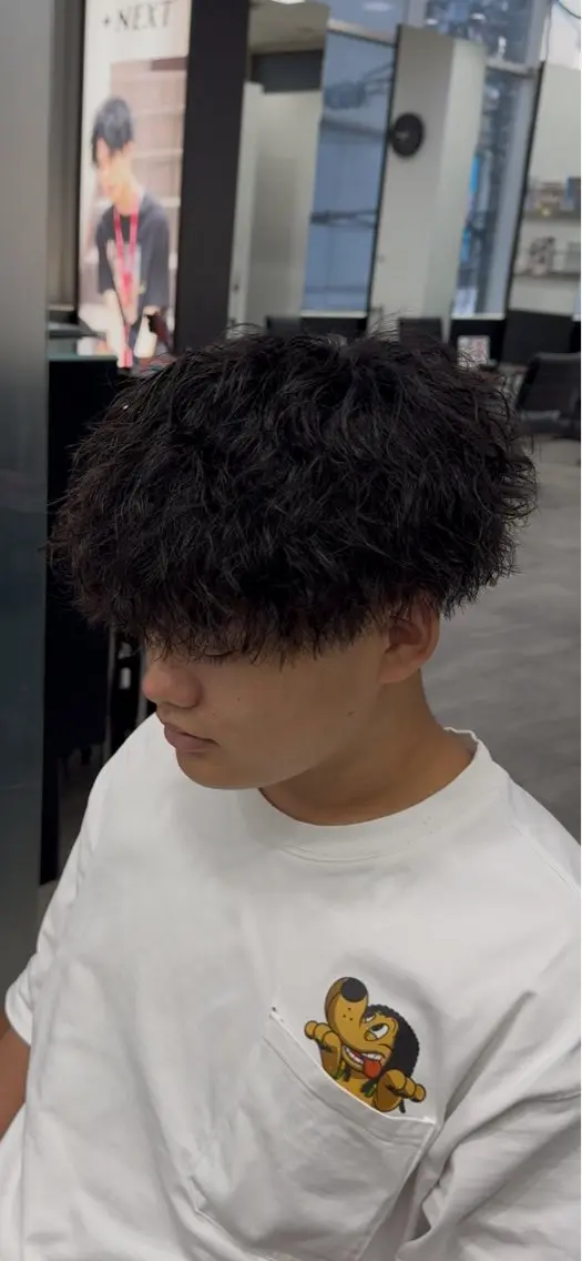 パーマ メンズ マッシュ メンズパーマ スパイラルパーマ カット パーマ メンズヘア カット、パーマ特化のヘアスタイル