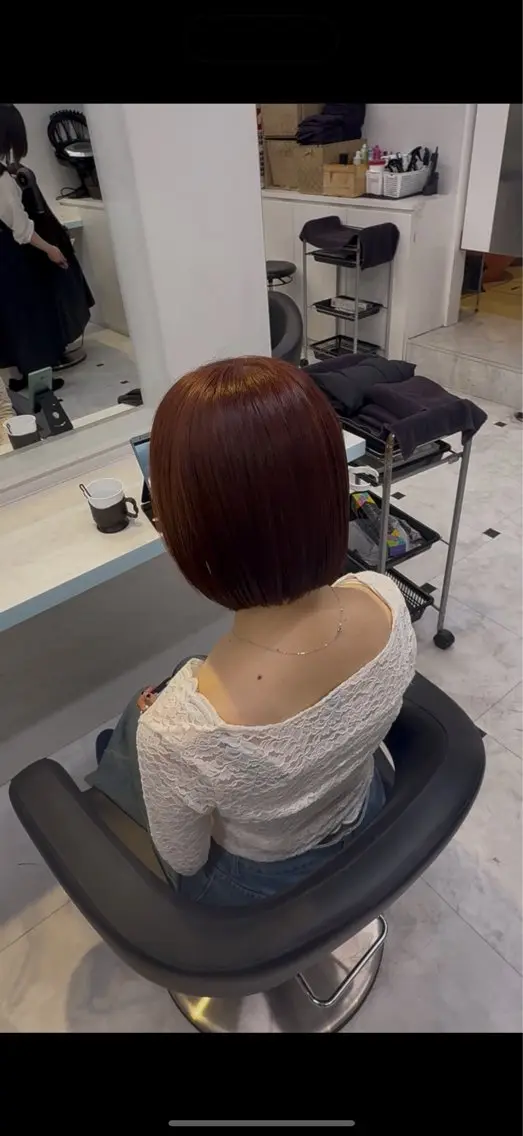 ショート カラー カット ヘアカラー トリートメント ヘアセット NANA💓韓国ヘア /レイヤー/暖色💓のヘアスタイル