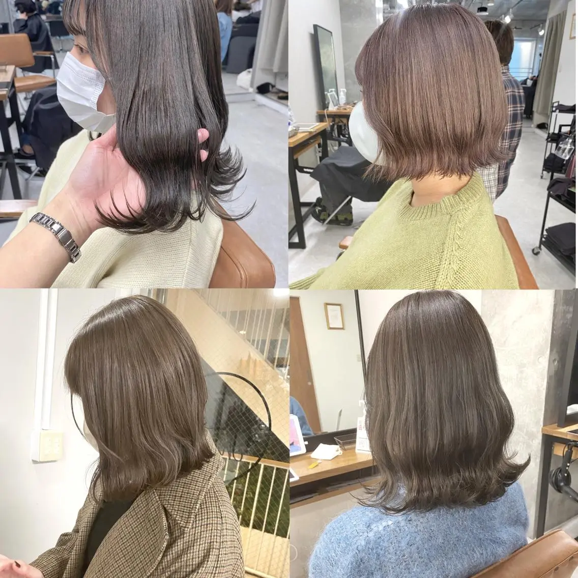 ミディアム カラー ヘアアレンジ ブリーチ ケアブリーチ ダブルカラー ハイライトカラー イルミナカラー 🌷FUKA🌷 まろやかハイトーンのヘアスタイル
