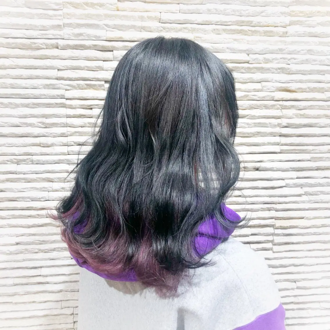 ミディアム カラー ヘアカラー トリートメント 嶋田 ゆきのヘアスタイル