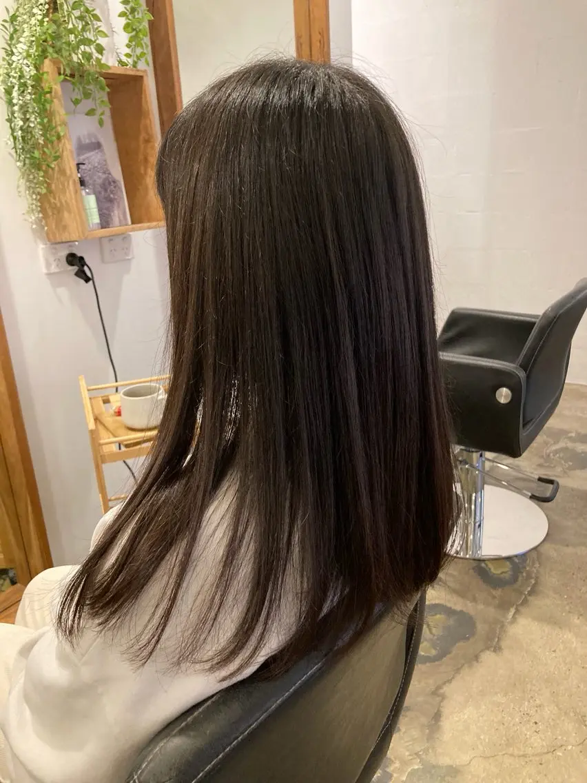 ロング ロング カット 鍋島 くるみのヘアスタイル