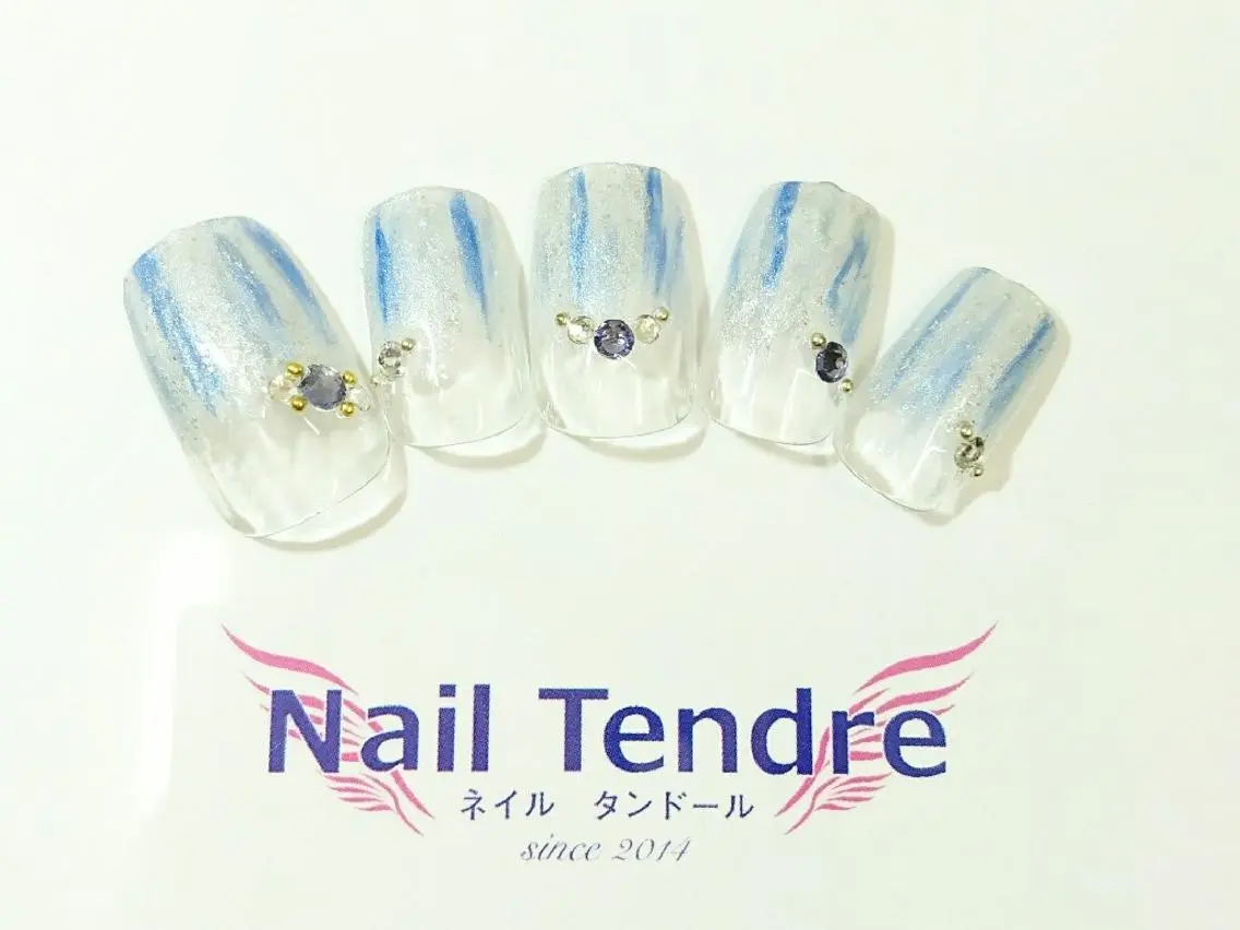 ネイル アートネイル ジェルネイル ソフトジェル ストーンネイル ハンドネイル Nail  Tendreのネイルデザイン