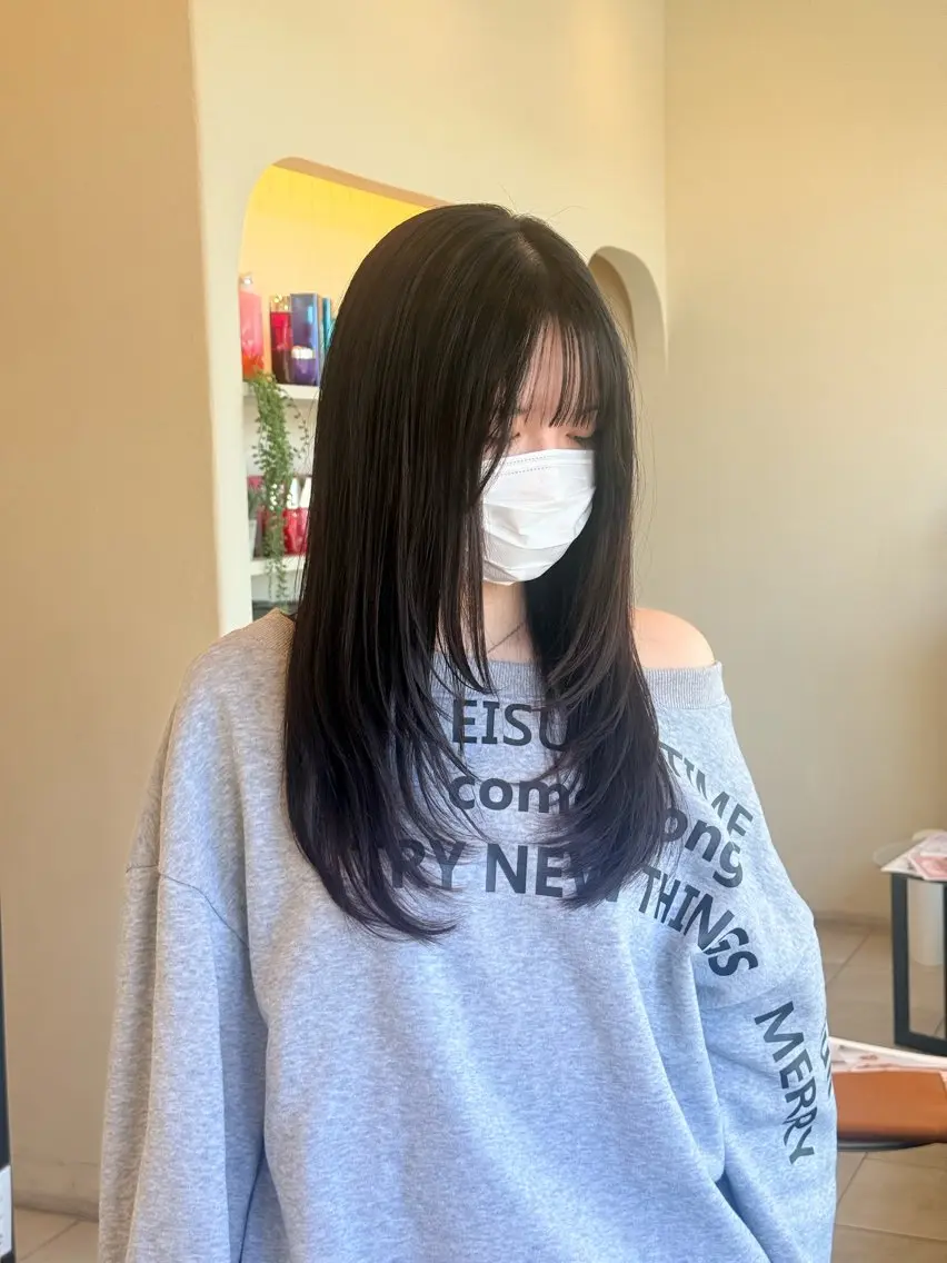 ロング 原尾 あやなのヘアスタイル