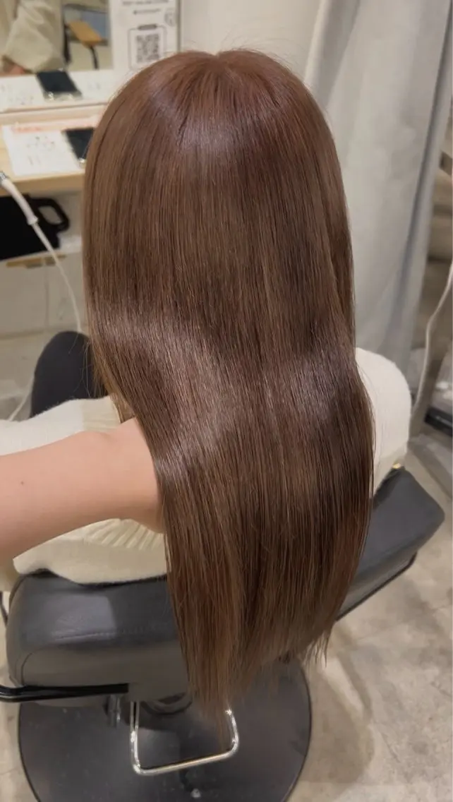ロング カラー ヘアカラー トリートメント himari💜 暖色/レイヤーカットのヘアスタイル