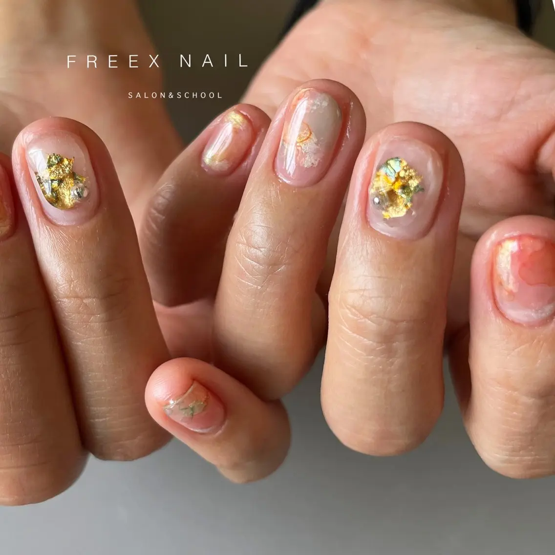 ネイル ハンドネイル ハンドケア freex nail /ニュアンス/個性派のネイルデザイン