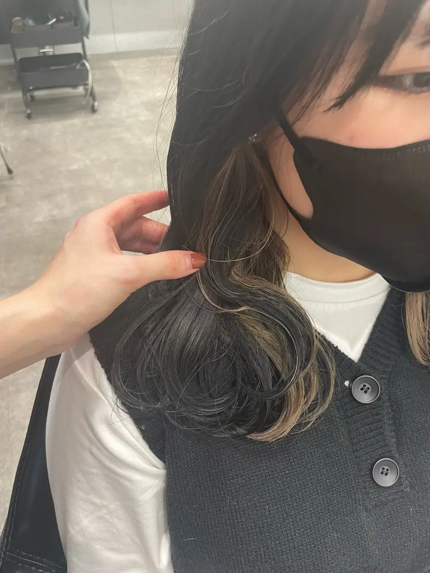 セミロング カラー ヘアカラー トリートメント 質感再生カラー/ 髪質改善/karinのヘアスタイル